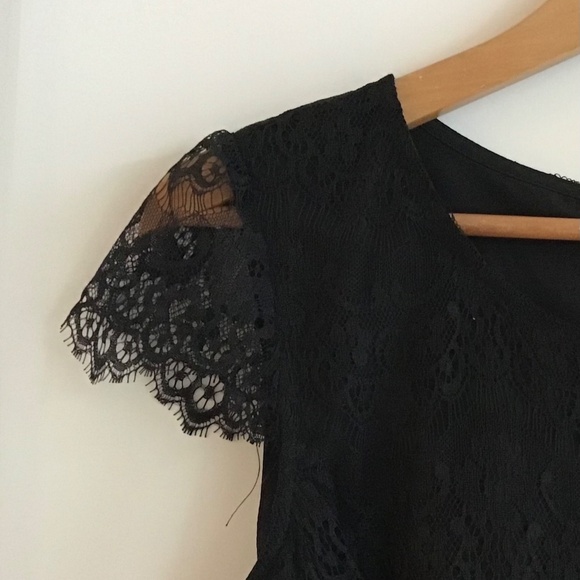 DEX black lace dress cocktail dress size M - Picture 3 of 4
